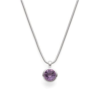 925/- vedhæng, rhd,mat/pol.,amethyst 3,1ct from Bastian Inverun
