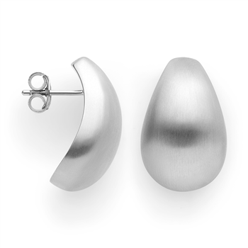 925/- øreringe, rhd, mat from Bastian Inverun