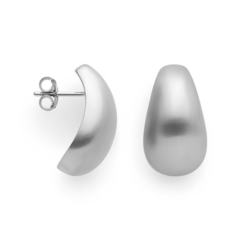 925/- øreringe, rhd, mat from Bastian Inverun