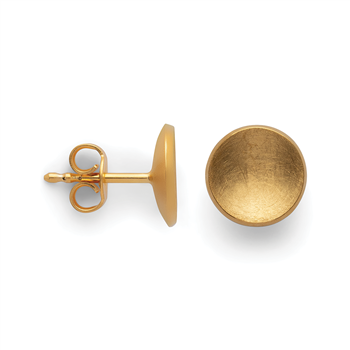 925/-øreringe, fg.,børstet/pol., 8mm from Bastian Inverun