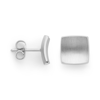 925/- øreringe,rhd, mat/blank, 8mm from Bastian Inverun