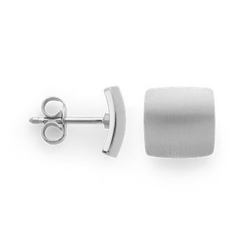 925/- øreringe,rhd, mat/blank, 8mm from Bastian Inverun