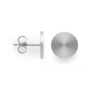 925/- øreringe,rhd, mat/blank, 8mm from Bastian Inverun