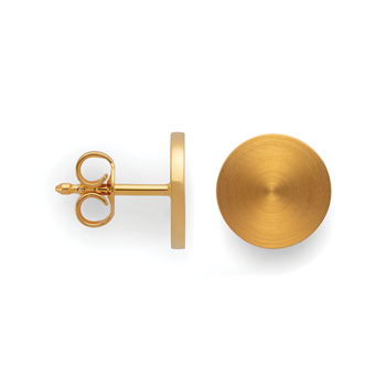 925/- øreringe, fg., mat/blank, 10mm from Bastian Inverun