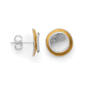 925/- øreringe,rhodium-pl., fg.,børstet from Bastian Inverun