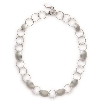 925/- Collier, rhodineret, mat, 47 + 3 cm from Bastian Inverun