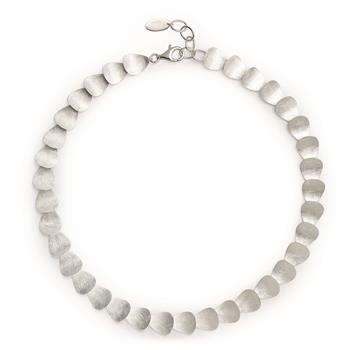 925/- Collier, rhodineret, mat, 45 + 3cm from Bastian Inverun