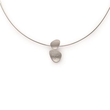 925/-Vedhæng, rhodineret, mat, Dia. 0,03ct W-SI from Bastian Inverun