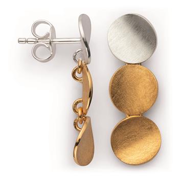 925/- Ørestikker, delvist forgyldt, rho. mat/mat from Bastian Inverun