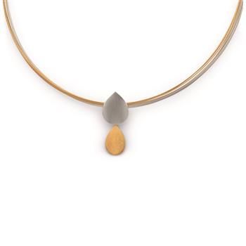 925/- Vedhæng, delvist forgyldt, rho., mat/mat from Bastian Inverun