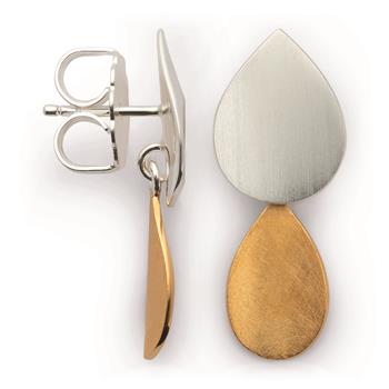 925/- Ørestikker, delvist forgyldt, rho. mat/mat from Bastian Inverun