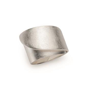 925/- Ring, rhodineret, mat/poleret from Bastian Inverun