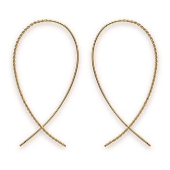 925/- Øreringe, forgyldt, matte from Bastian Inverun