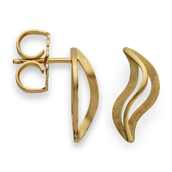 925/- ørestikker, forgyldte, børstet/poleret from Bastian Inverun