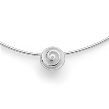 925/- vedhæng, børstet/poleret, dia. 0,015ct W-SI from Bastian Inverun