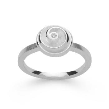 925/ring, rh, mat/poleret, dia. 0,015ct W-SI from Bastian Inverun