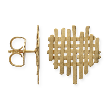 925/- ørestikker, forgyldte, satinmat from Bastian Inverun