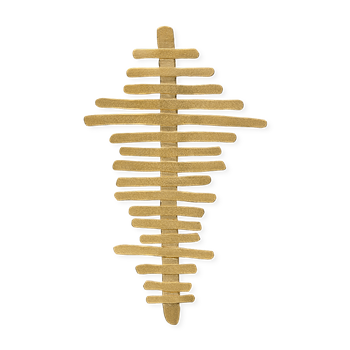 925/- vedhæng/broche, forgyldt, satinmat from Bastian Inverun