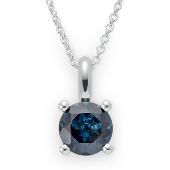 925/- Vedhæng blå topas 1,55ct. Poleret from Bastian Inverun