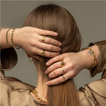 Ring i forgyldt stål SNEAK PEAK - 50 from Blicher Fuglsang