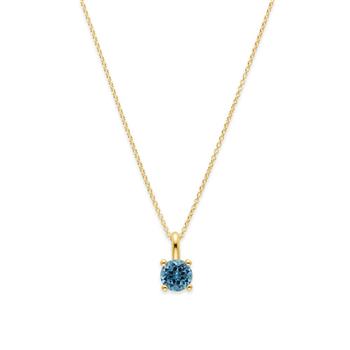 925/ - vedhæng, forgyldt blå topas 1,47ct. from Bastian Inverun