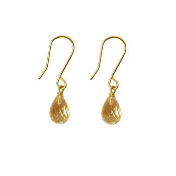 14K Earrings w.Faceted Citrine 14karat  from San - Links of Joy