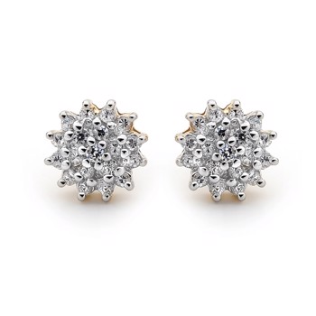 earrings with zirkonia, from Bee