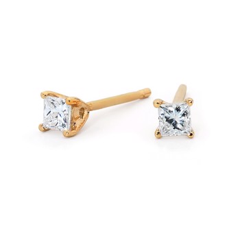 Solitaire earrings, from Bee