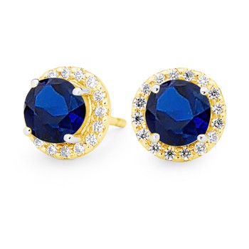 earrings with gemset, from Bee