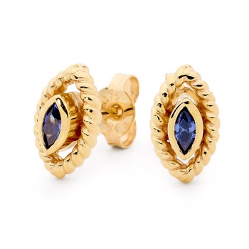 earrings with gemset, from Bee