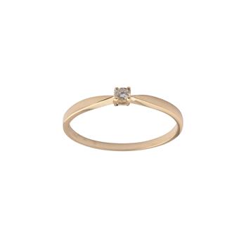 Ring 14 karat guld KAYA Brillant (4 greb) from L&G