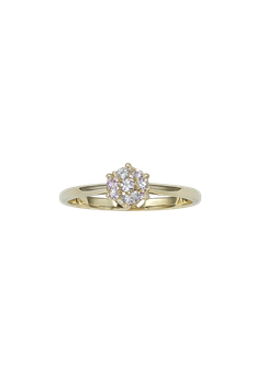 Ring 14 karat guld Stjerne 0,19 carat WSI from L&G