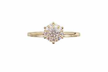 Ring 14 karat BIG STJERNE 0,41 carat WSI from L&G