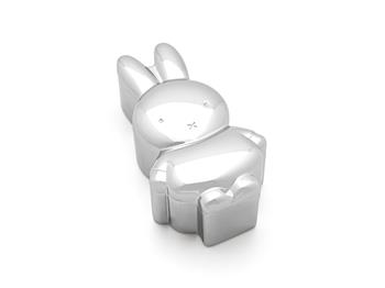 Tand-/hårlokæske Miffy, sølvfarvet (liggende) from Noa Kids