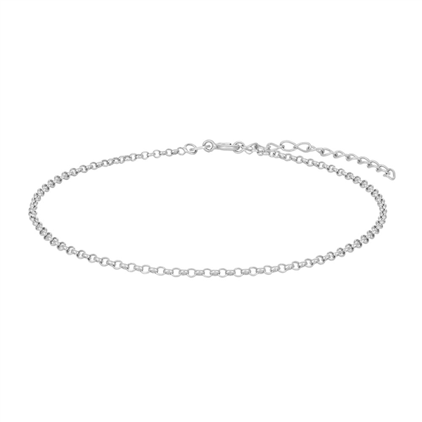 Rhd. sølv ankel SUMMER52 ærtekæde 23+4cm from Nordahl