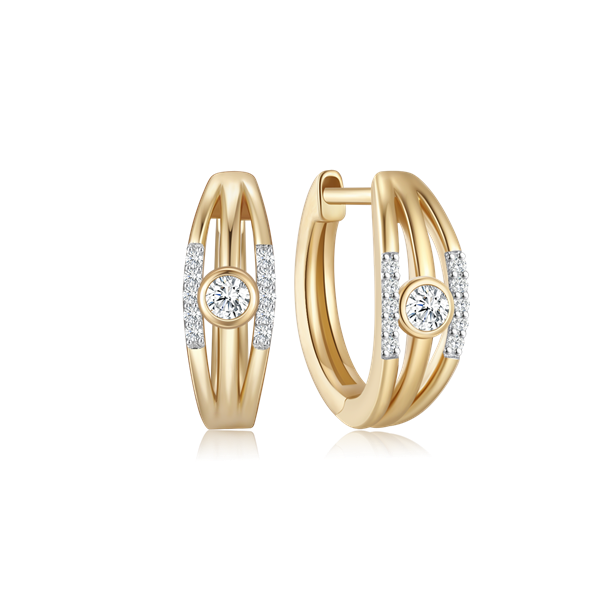 Guld ørestikker from Støvring Design