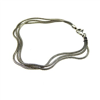 Armbånd & halskæde - 3 rk.Rævekæde - Letoxyderet 21cm from San - Links of Joy