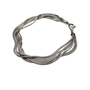 Armbånd & halskæde - 6 rk.Rævekæde - Letoxyderet 21cm from San - Links of Joy