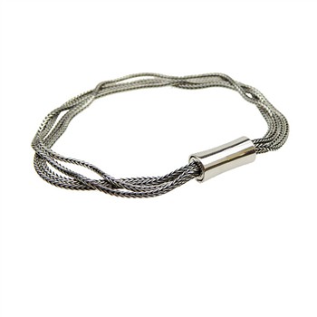 Armbånd & halskæde 4 rk. Rævekæde - Let oxyderet 21cm from San - Links of Joy