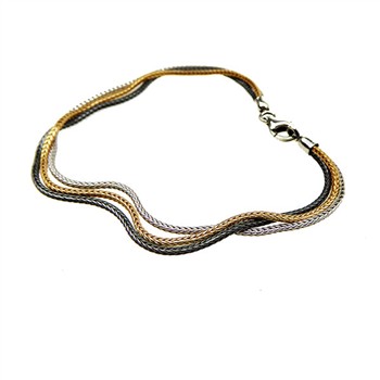 Armbånd & halskæde - 3 rk.Rævekæde - 3 farvet 21cm from San - Links of Joy
