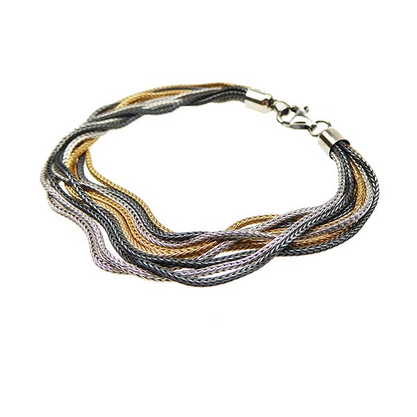Armbånd & halskæde - 9 rk.Rævekæde - 3 farvet 17cm from San - Links of Joy