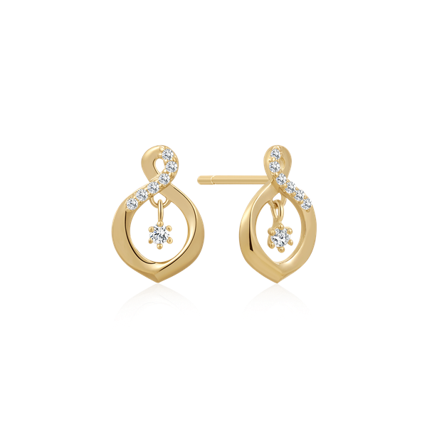 Guld ørestikker from Støvring Design