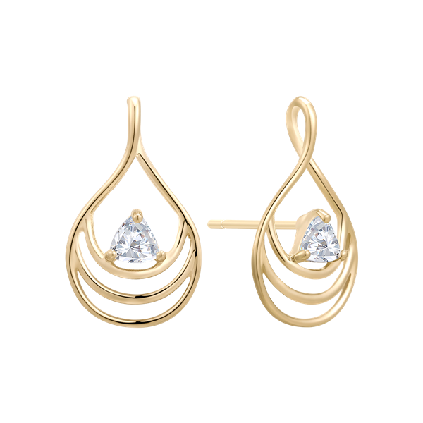 Guld ørestikker from Støvring Design