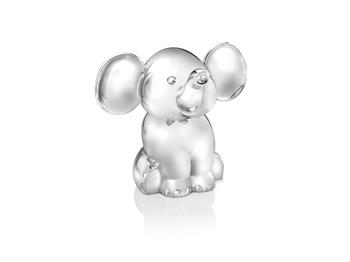Sparebøsse »Siddende elefant«, sølvfarvet from Noa Kids