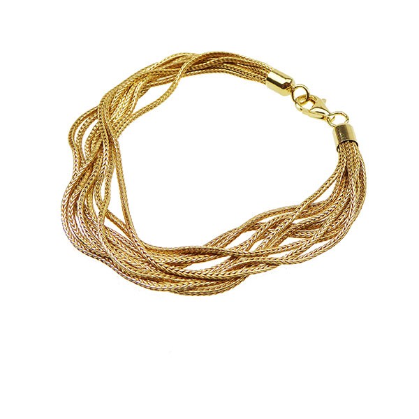 Armbånd & halskæde - 9 rk.Rævekæde - Forgyldt 19cm from San - Links of Joy