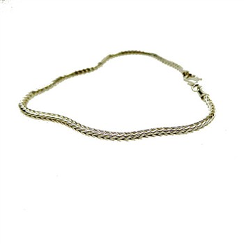 2,1mm Rævekæde i Blank Armbånd & Halskæde 23cm from San - Links of Joy