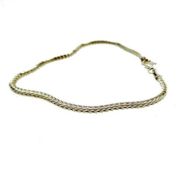 2,8mm Rævekæde i Blank Sterlingsølv Armbånd & Halskæde 60cm from San - Links of Joy
