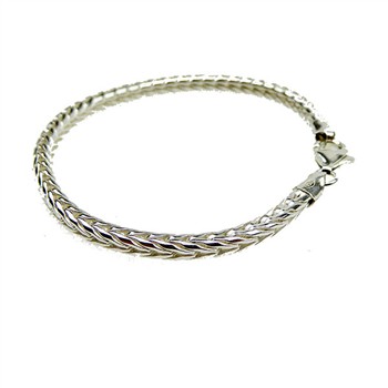 4mm Rævekæde i Blank Sterlingsølv Armbånd & Halskæde 23cm from San - Links of Joy
