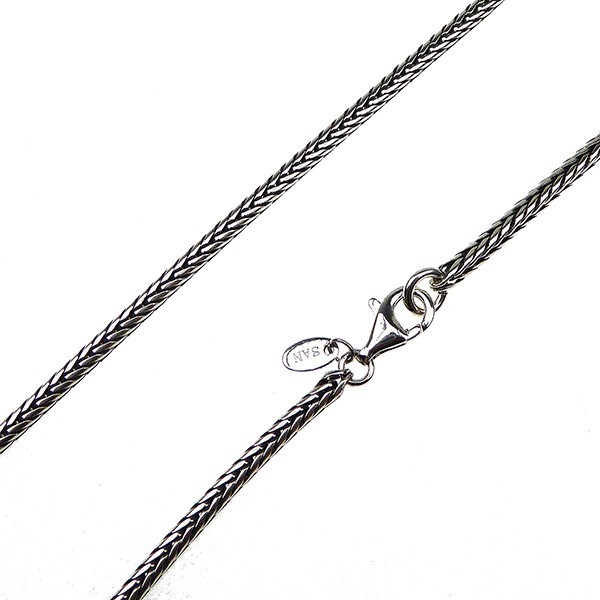 3,2mm Rævekæde i Let Oxyderet Sterlingsølv Armbånd & Halskædefor Letoxyderet 23cm from San - Links of Joy
