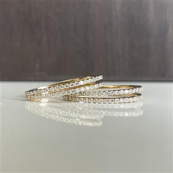Creol knæk 14 kt. ELEGANCE dobbelt 0,60 ct. WSI from L&G